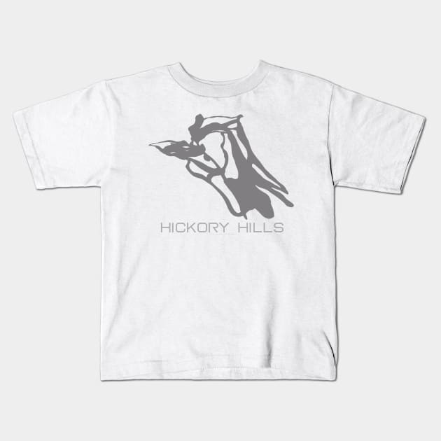 Hickory Hills Resort 3D Kids T-Shirt by Mapsynergy